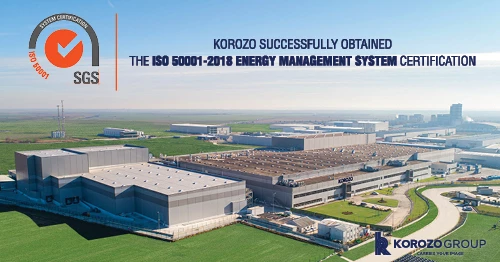 KOROZO SUCCESSFULLY OBTAINED THE ISO 50001-2018 ENERGY MANAGEMENT SYSTEM CERTIFICATION