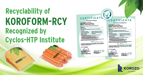 RECYCLABILITY OF KOROFORM-RCY RECOGNIZED BY CYCLOS-HTP INSTITUTE
